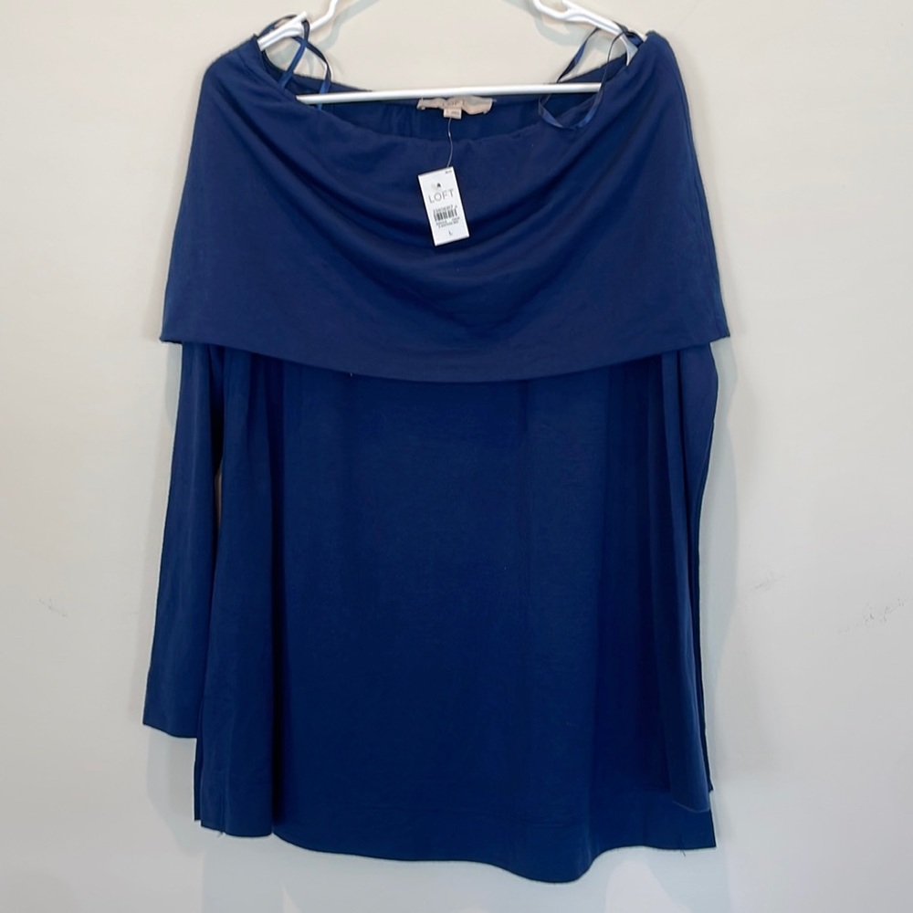 NWT LOFT off the shoulder lightweight sweater
